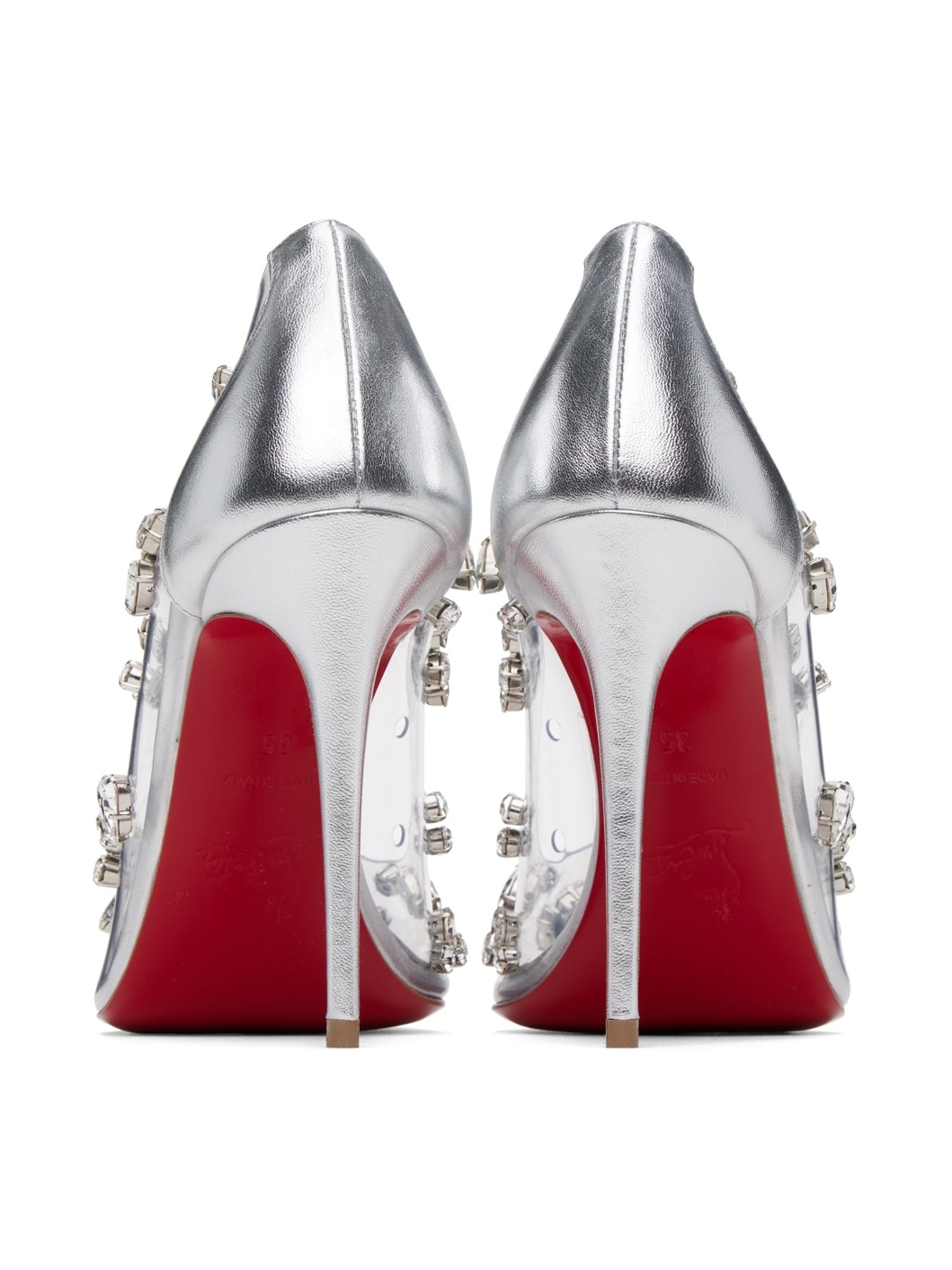 Silver Degraqueen 100 Heels - 2