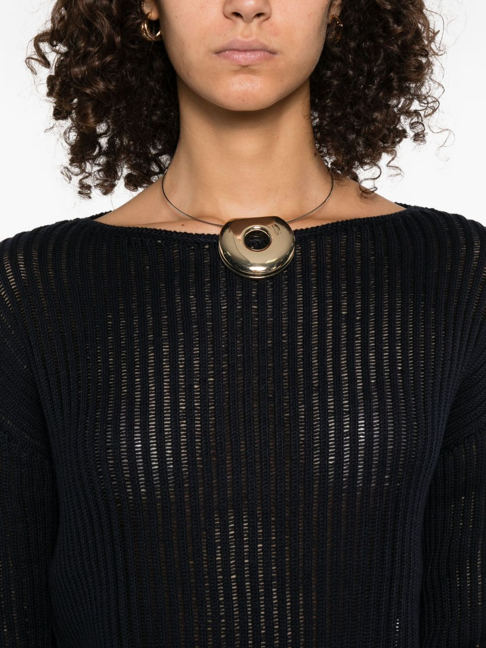 ribbed boat-neck sweater - 5
