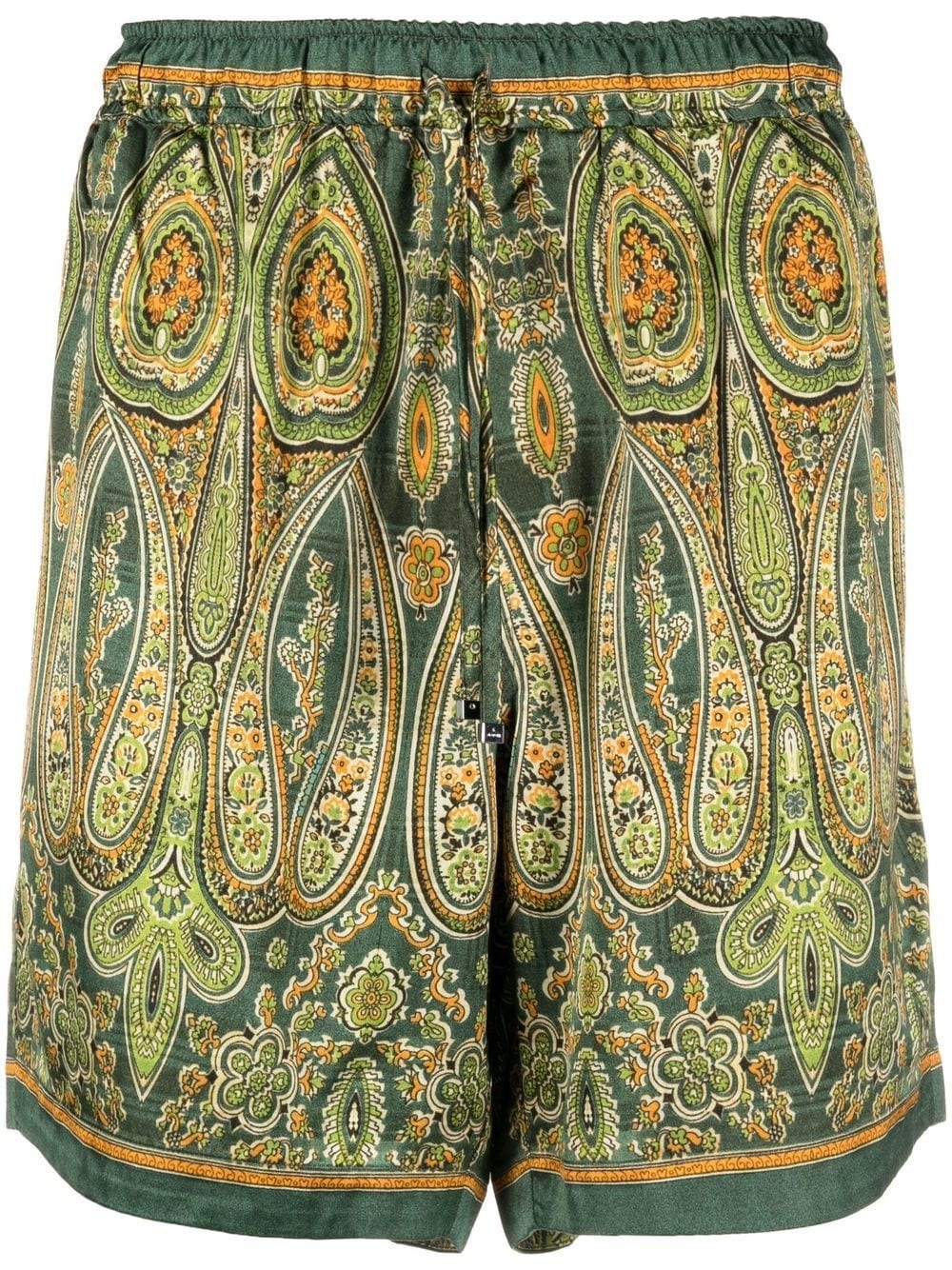 paisley-print drawstring shorts - 1