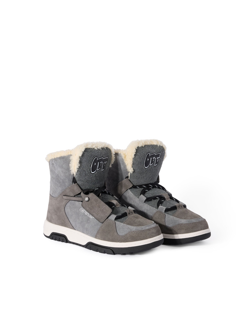 Off-White Shearling Trim Winter Boots outlook