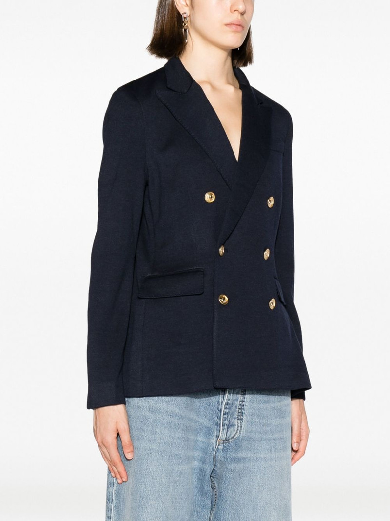 double-breasted knitted blazer 3