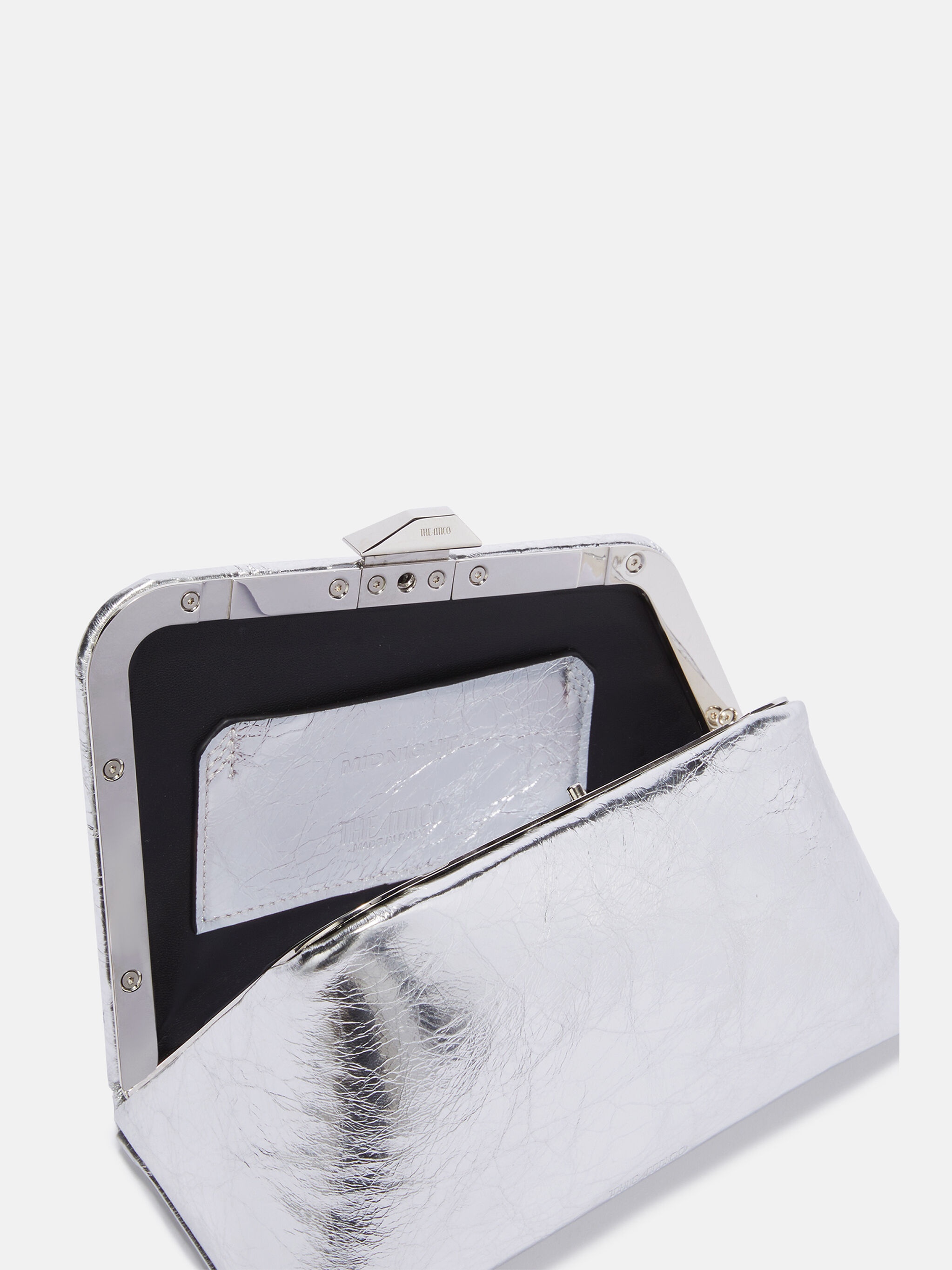 ''MIDNIGHT'' SILVER MINI CLUTCH - 4