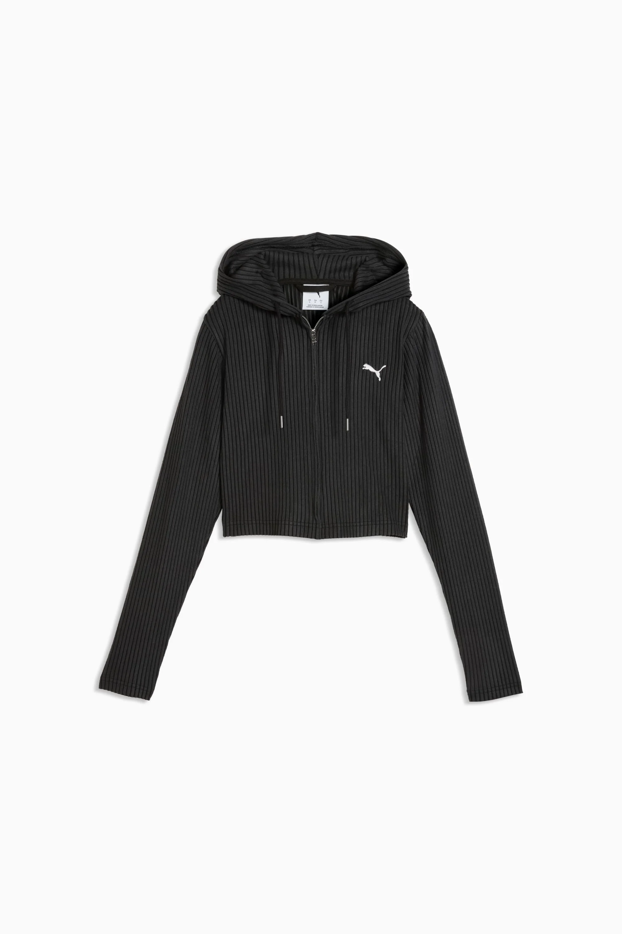 PUMA Essentials Women's Ribbed Zip-Up Hoodie - 1