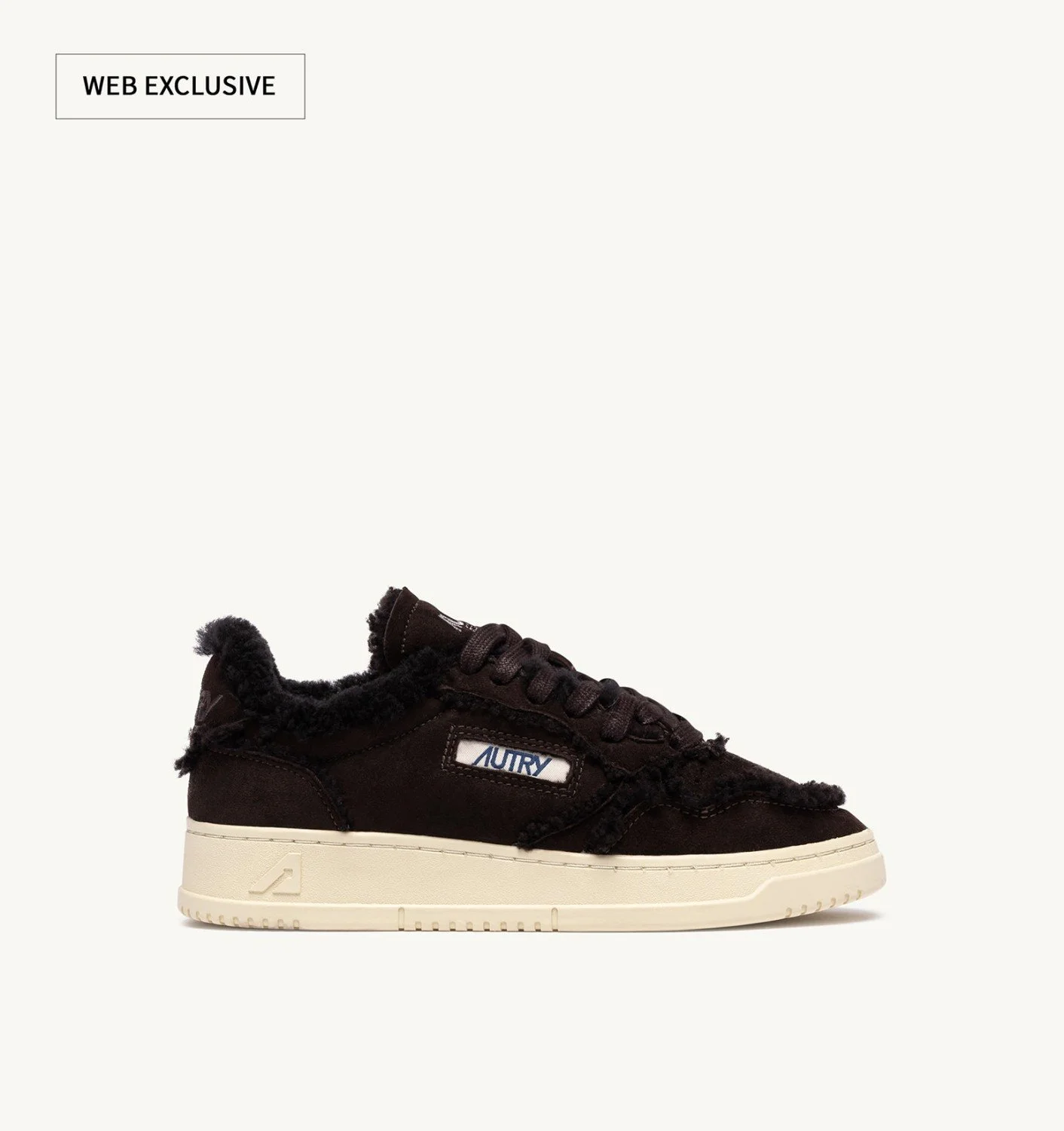 MEDALIST MUTTON SNEAKERS IN BROWN SUEDE AND SHEARLING - 1