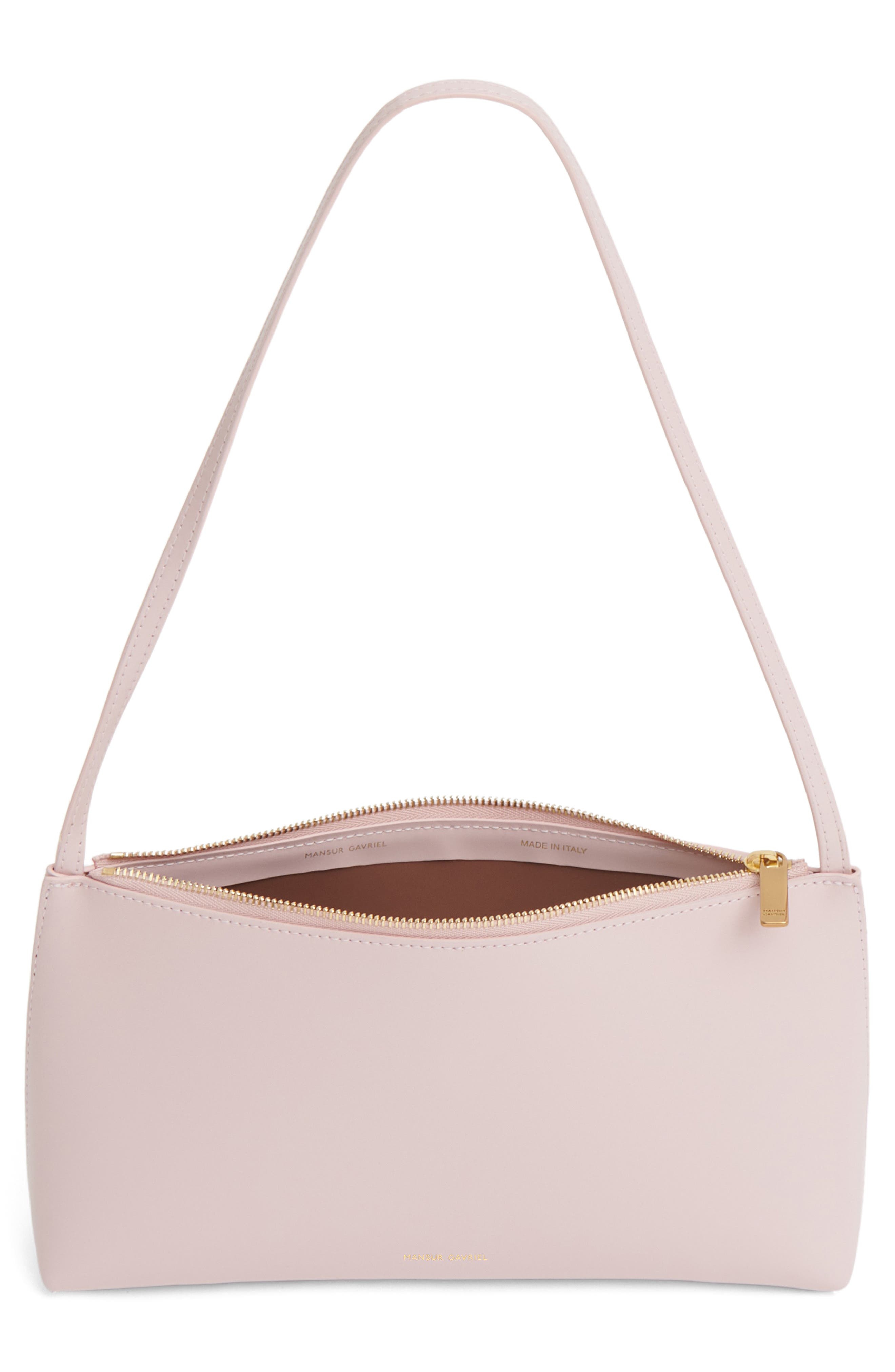 Mansur Gavriel Gaia Leather Shoulder Bag in Orchidea/Desert at Nordstrom - 5