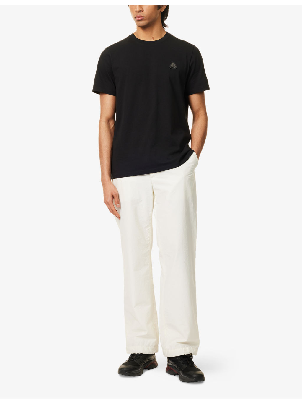 Crescent Brand-Plaque Cotton-Jersey T-Shirt - 2