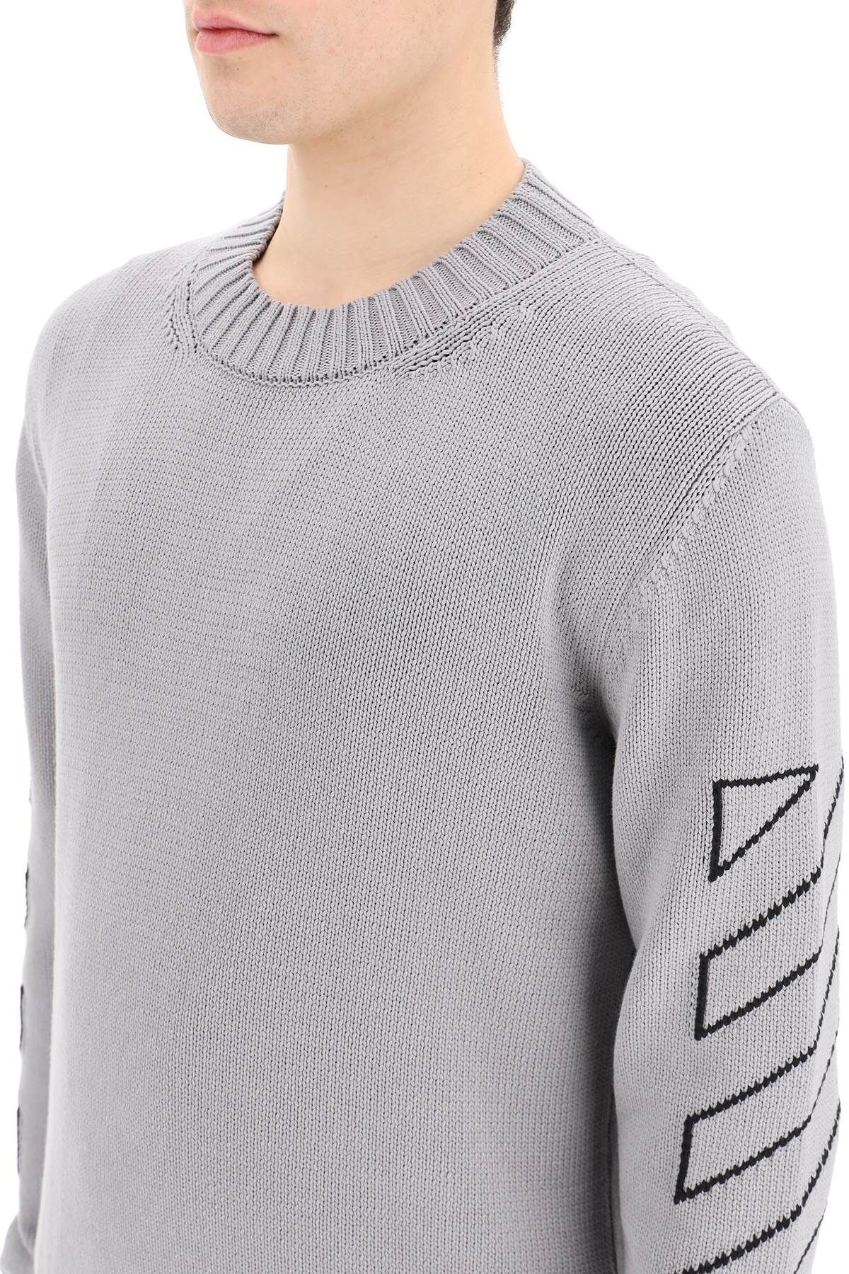 DIAG ARROWS COTTON SWEATER - 5