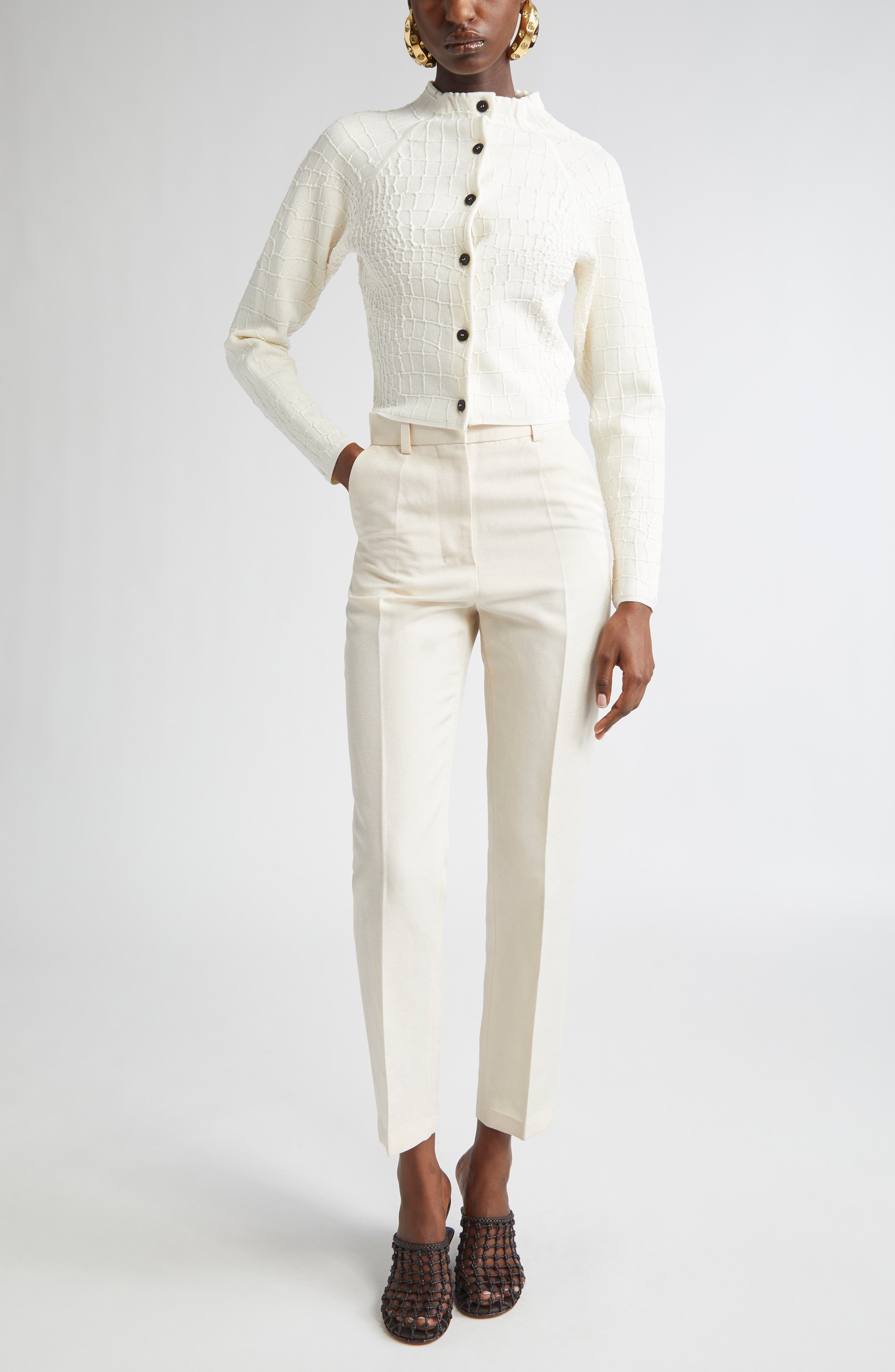 Jacquemus The Scala Cardigan in Off-White at Nordstrom - 2
