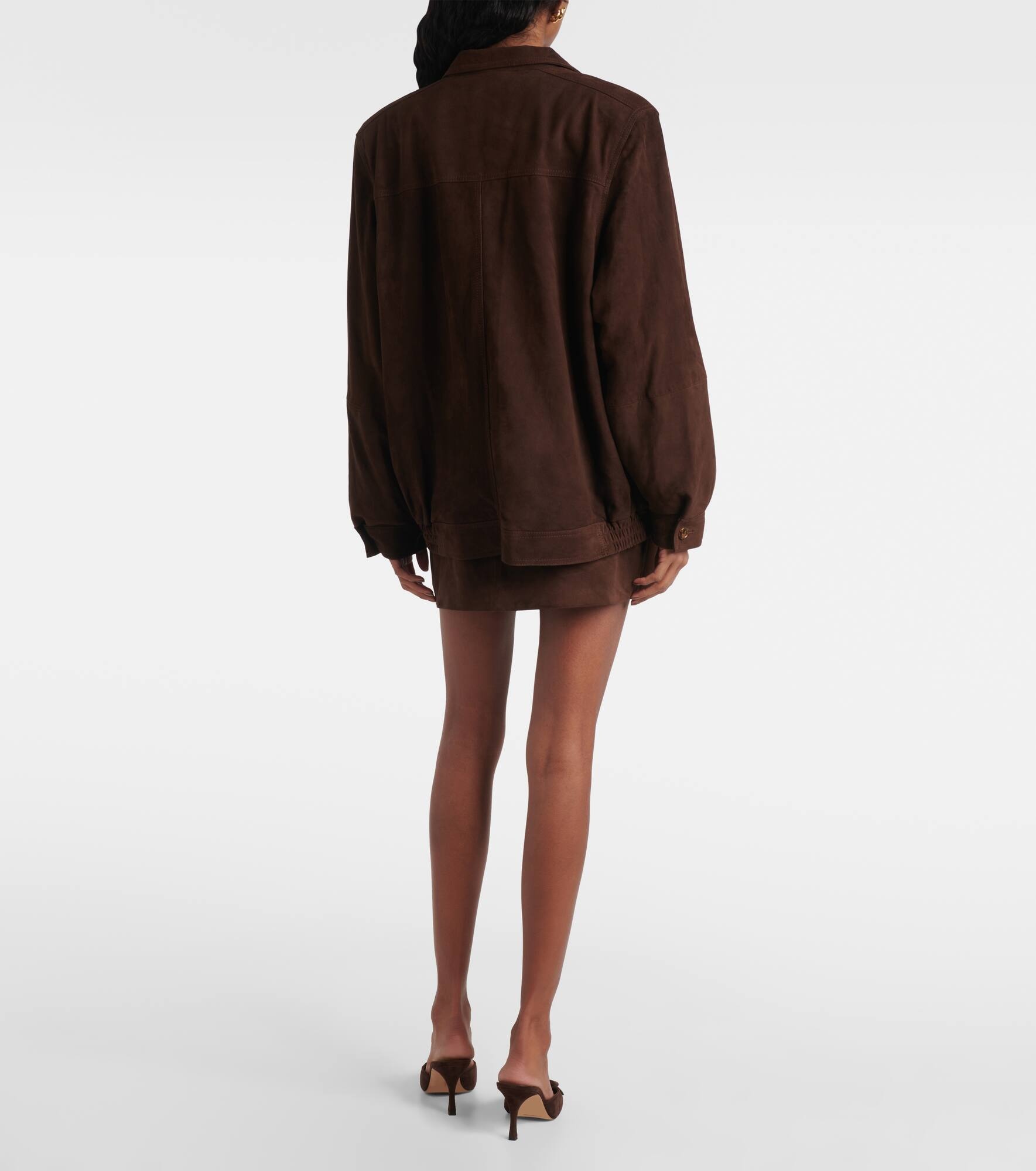 Cleo suede bomber jacket - 3