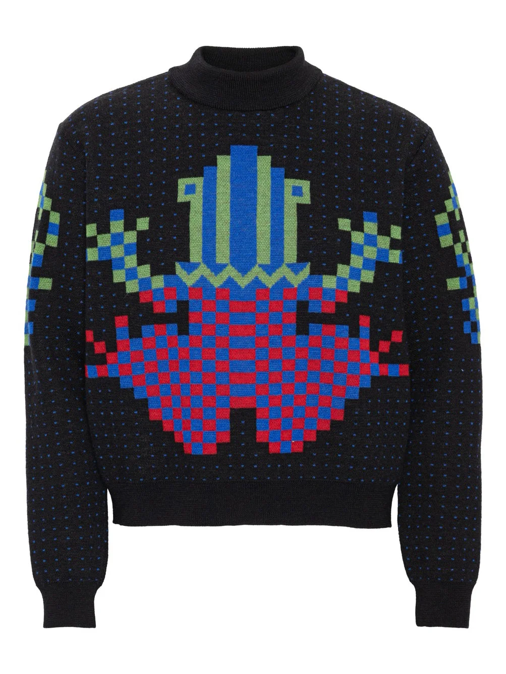CROSS STITCH SWEATER - BLACK FROG - 1