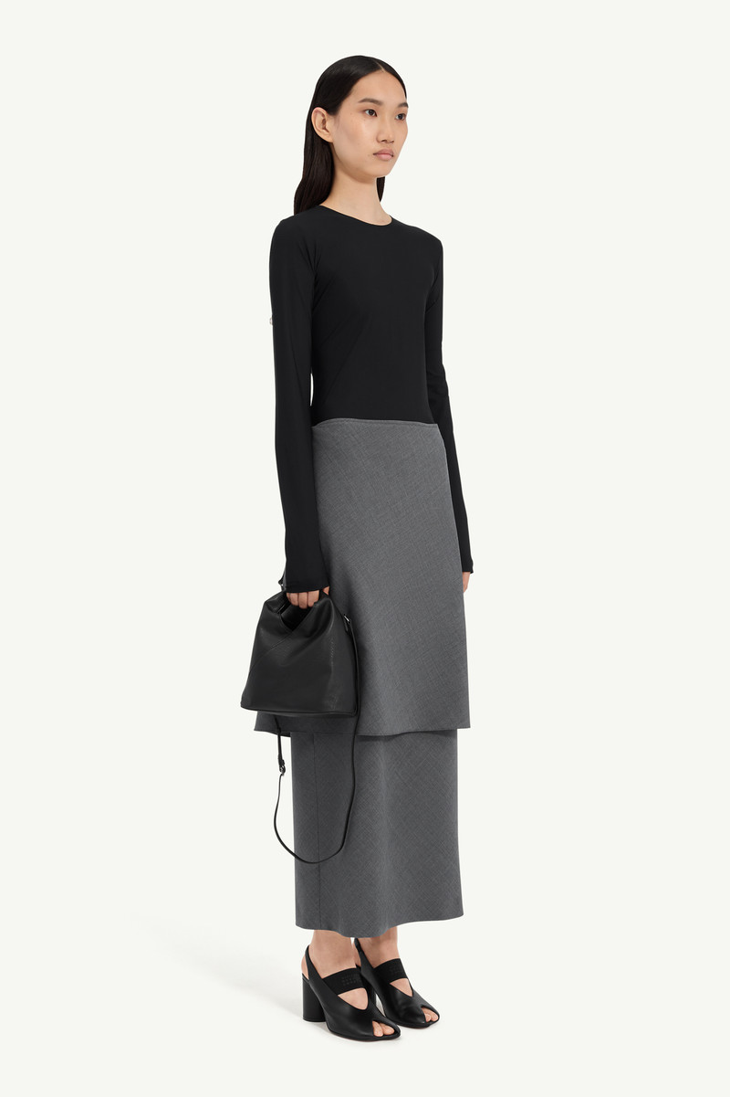 Folded wool dress 6