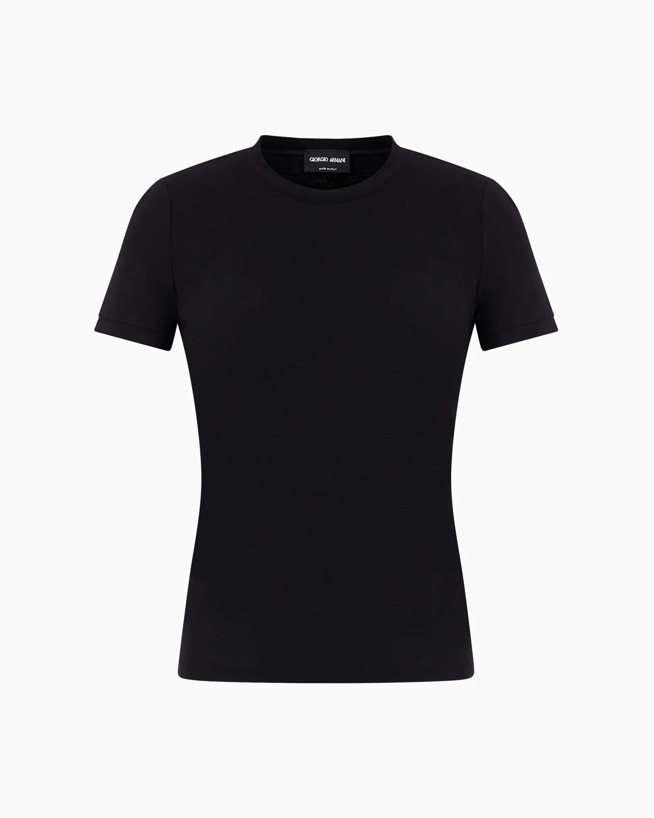 Stretch viscose jersey T-shirt - 1