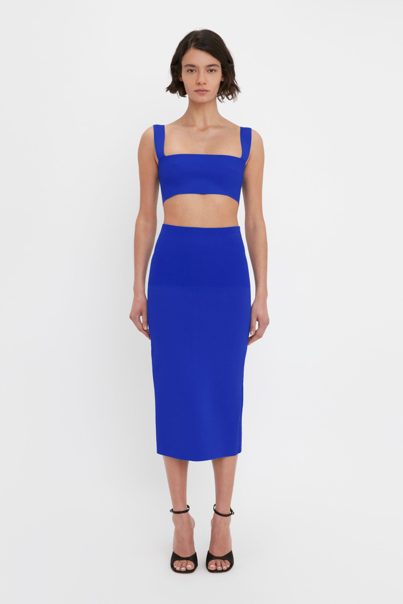 VB Body Strap Bandeau Top In Cobalt 2