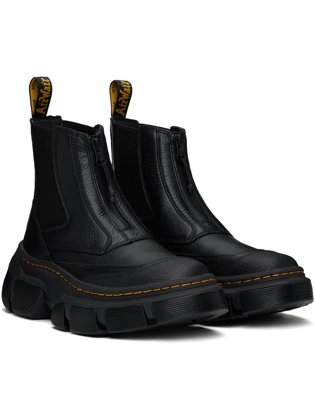 Black DMXL Zip Chelsea Boots - 4