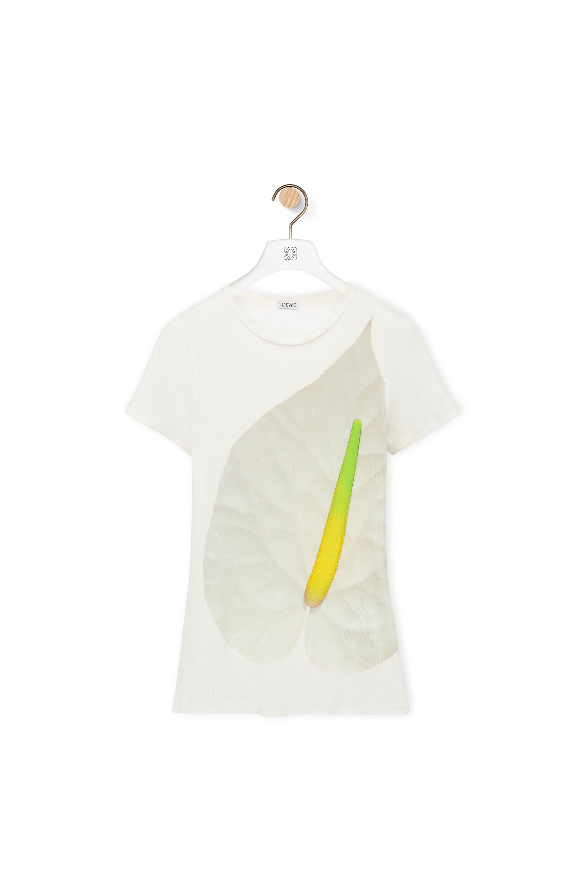 Anthurium top in  ribbed cotton jersey - 1