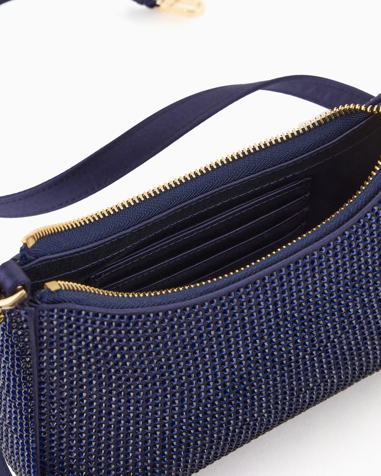 SATIN AND RHINESTONE LA PRIMA MINI HANDBAG - 4