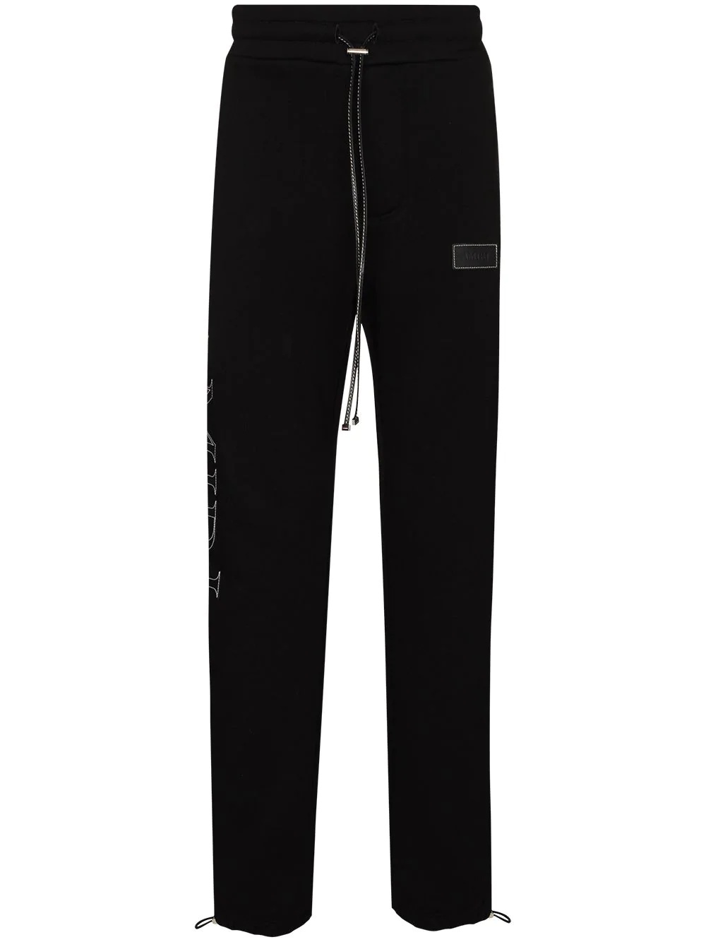 logo-print cotton track pants - 1