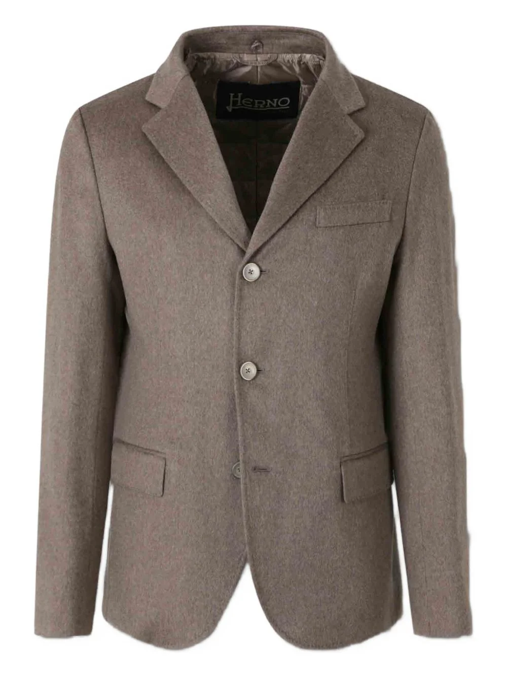 three-button wool jacket - 1