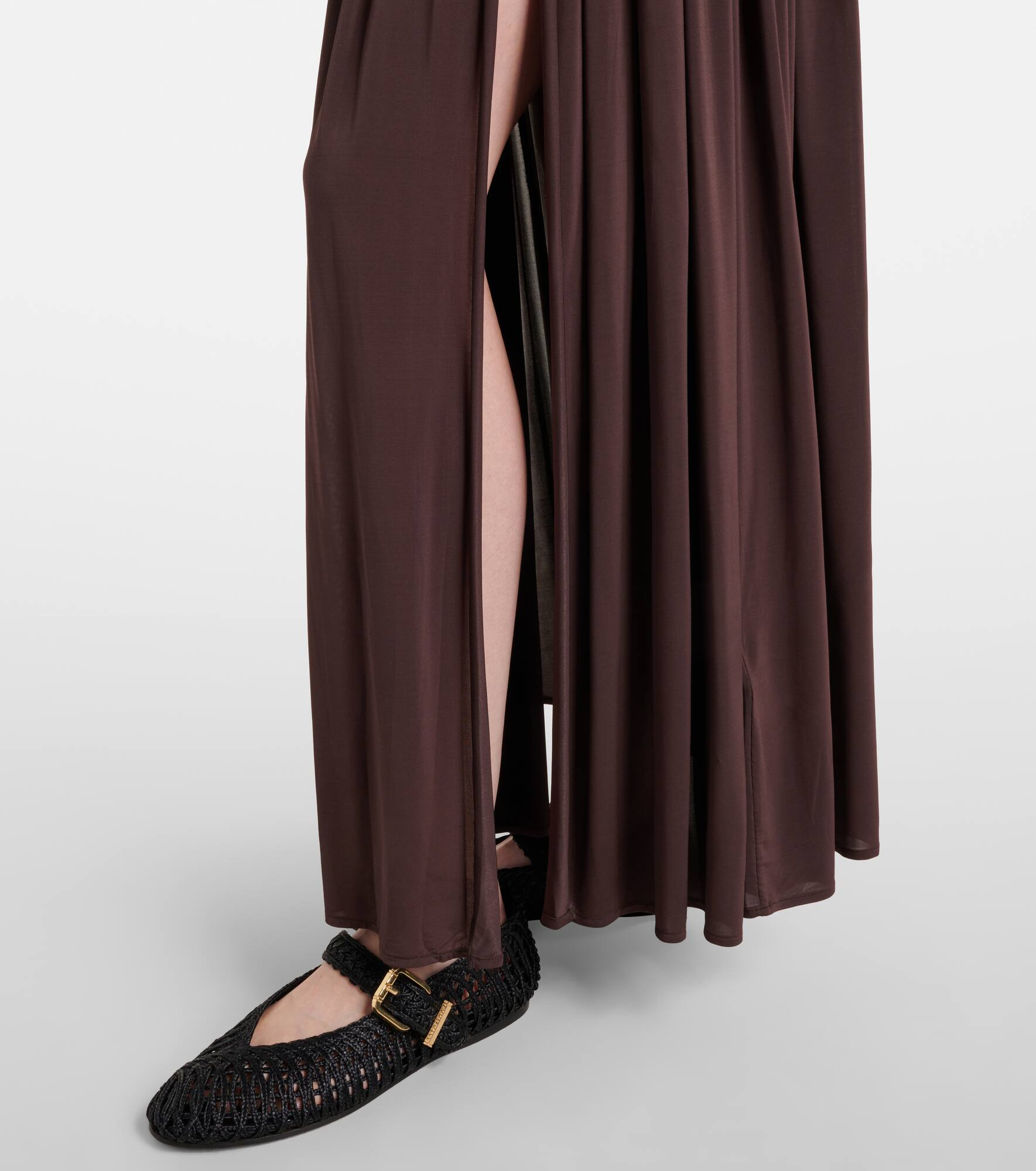 Illuminate gathered maxi dress - 5
