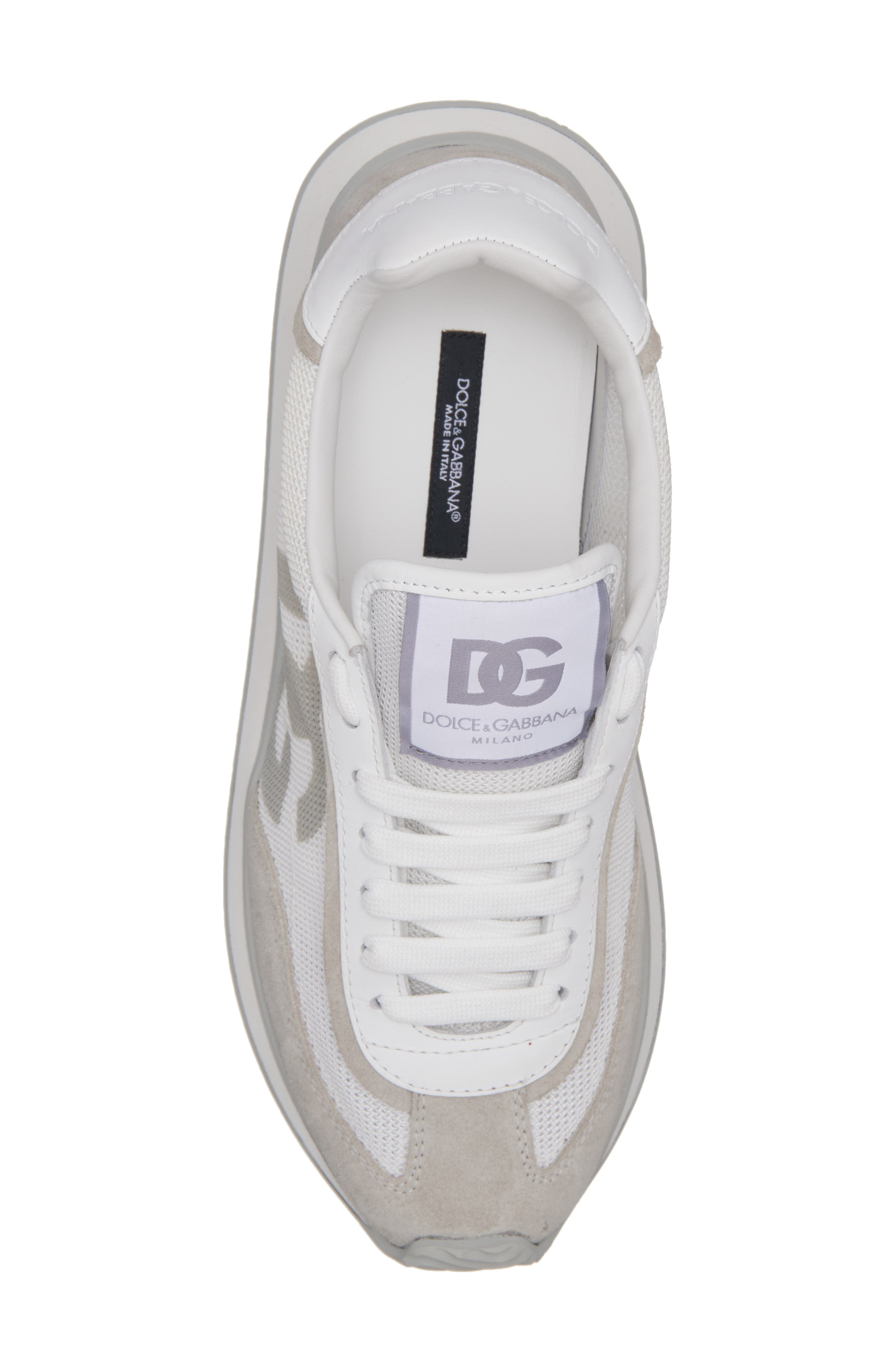 Dolce&Gabbana DG Cushion Sneaker in Bianco/Bianco at Nordstrom - 5
