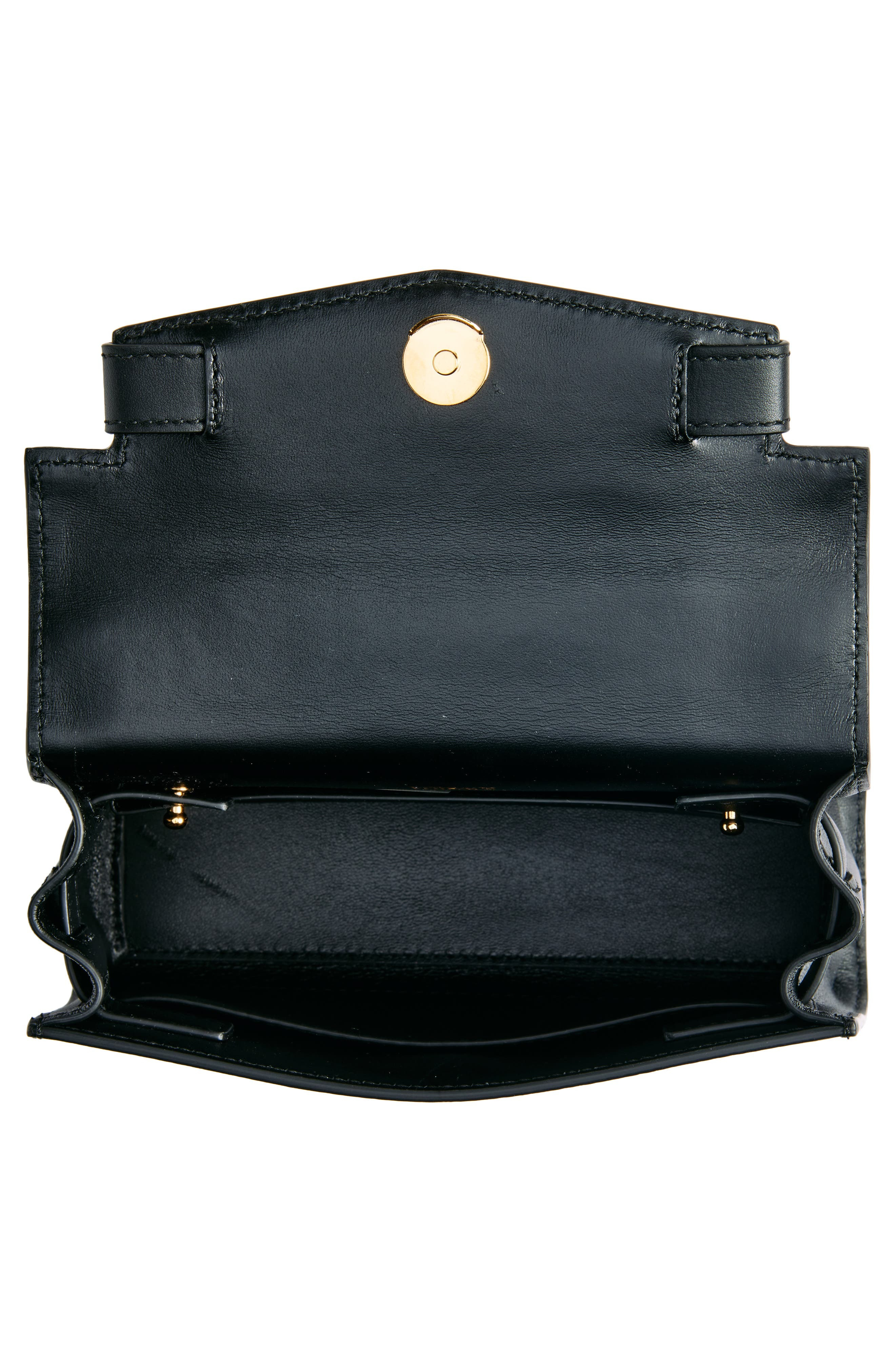 Versace Medusa Leather Top Handle Bag in Black-Versace Gold at Nordstrom - 5