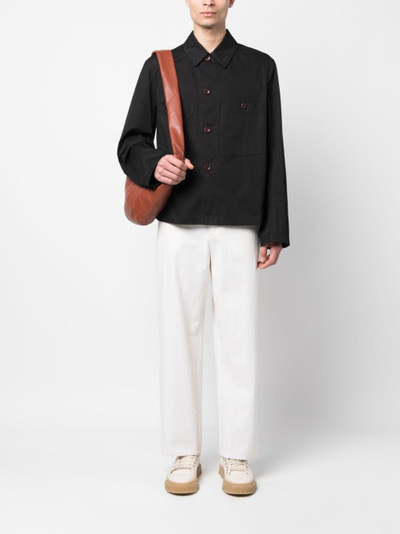Lemaire military-inspired cotton overshirt outlook