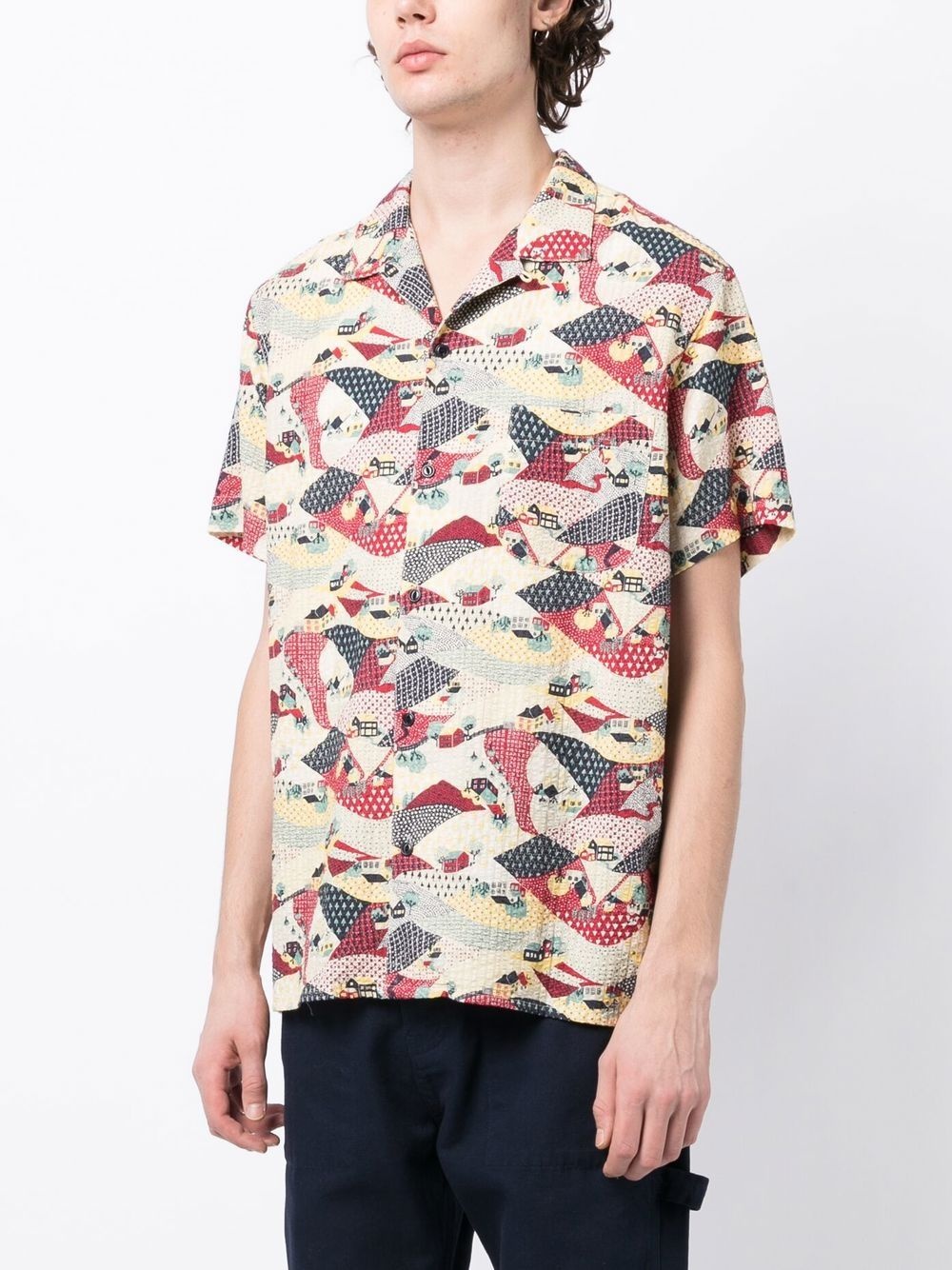 graphic-print short-sleeve shirt - 3