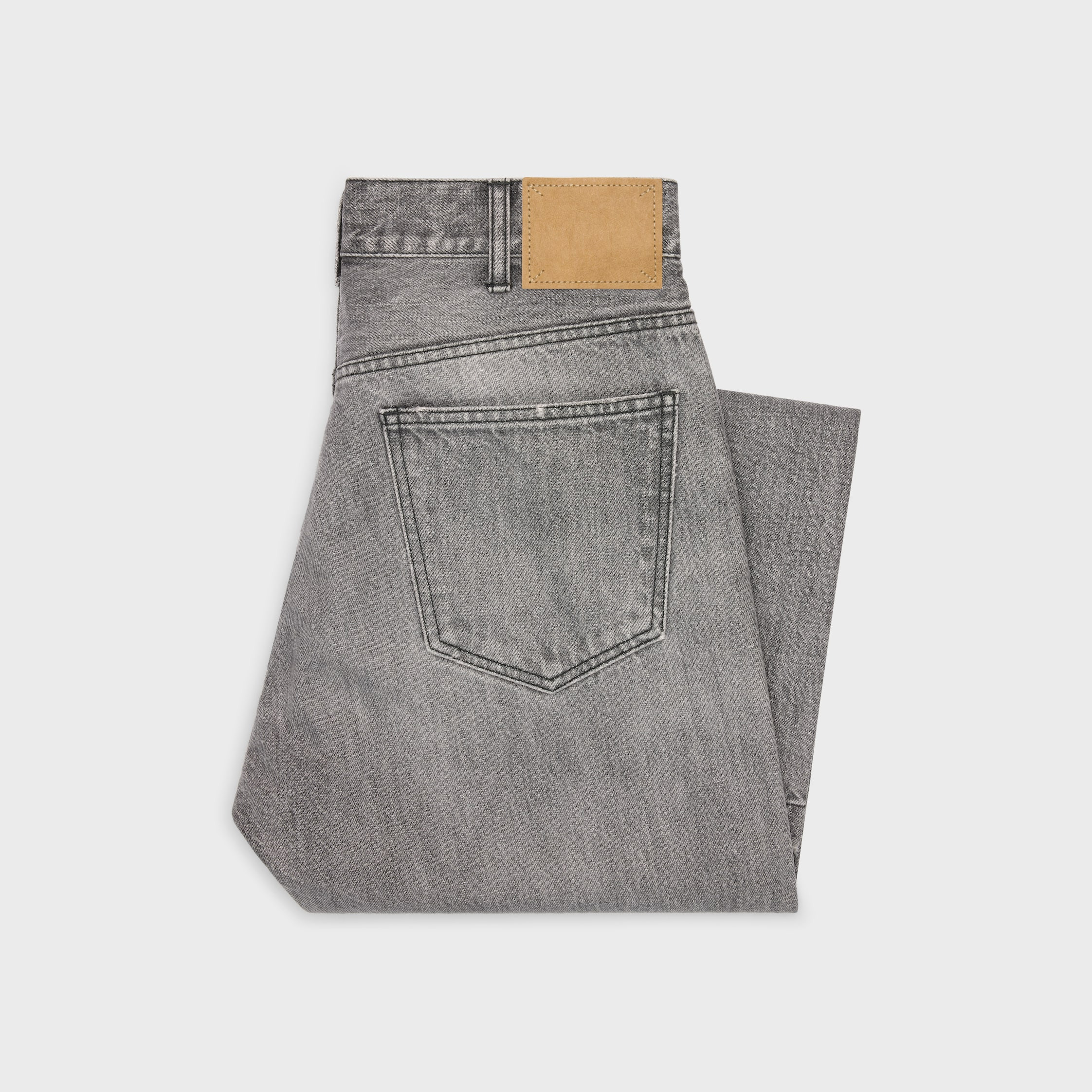 wesley jeans in grey valley wash denim - 2