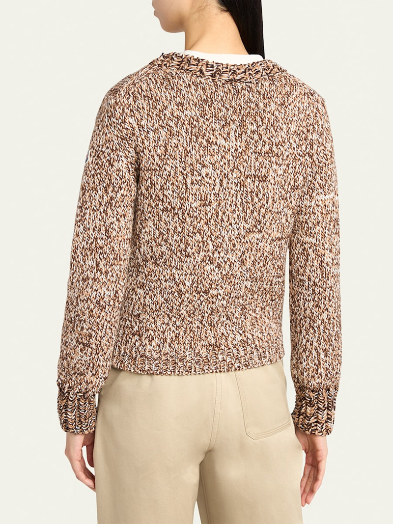 Moncler Marled Wool Crewneck Sweater outlook