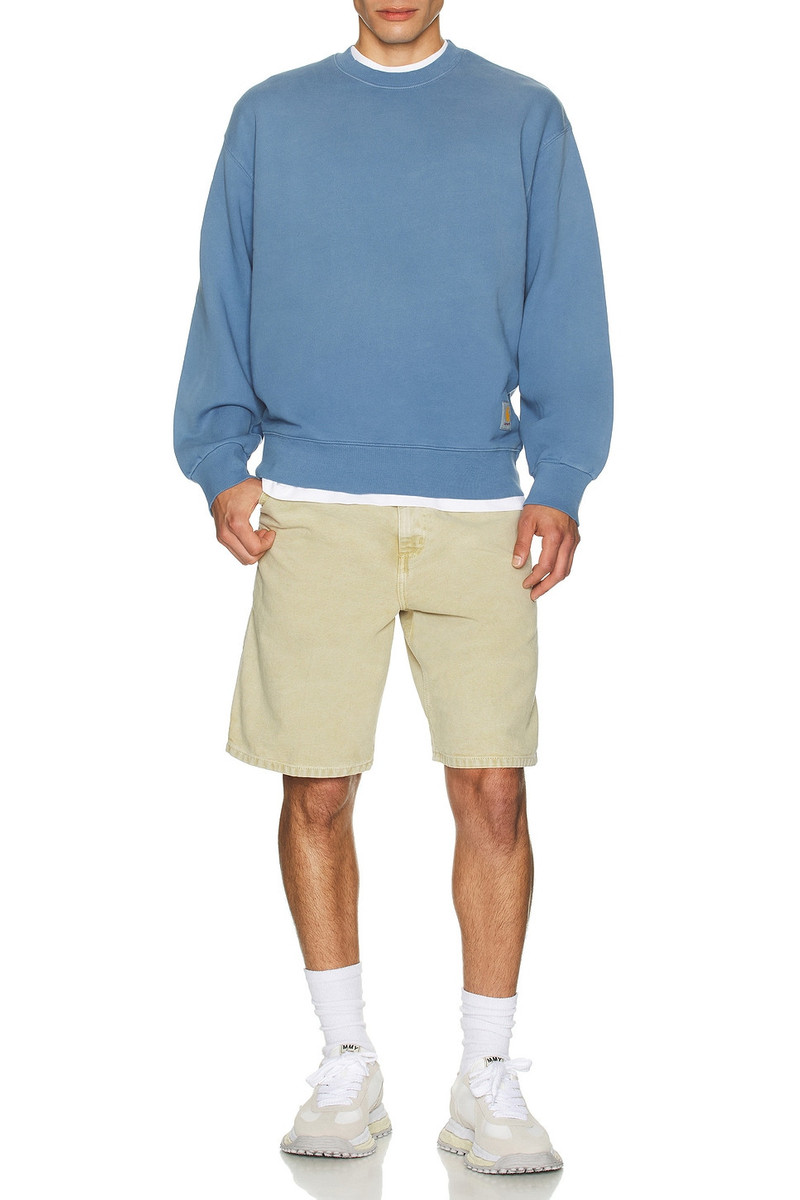 Carhartt Hudson Sweatshirt in Sorrent (chalk Wash) outlook