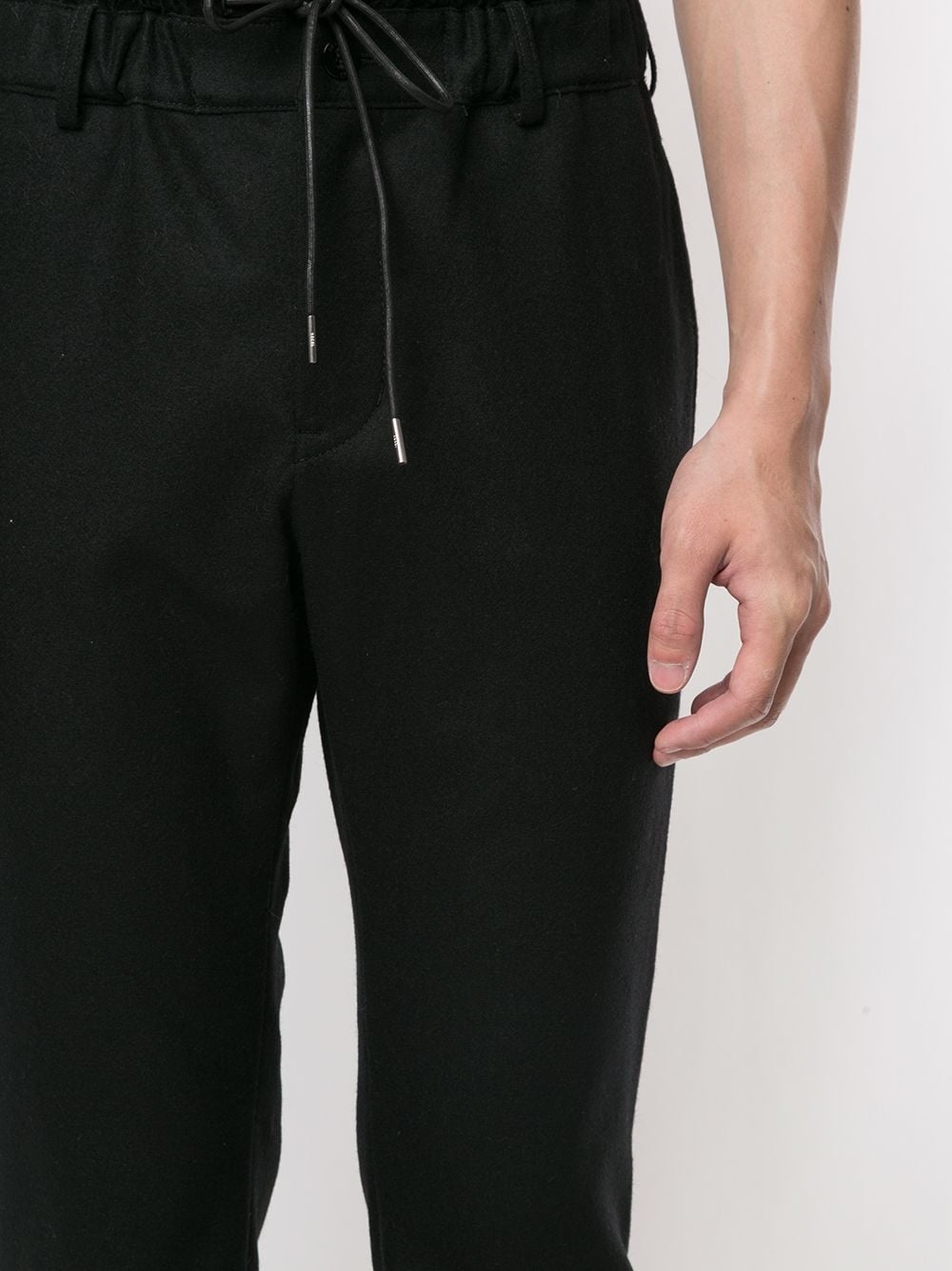 drawstring-waist cuffed trousers - 5