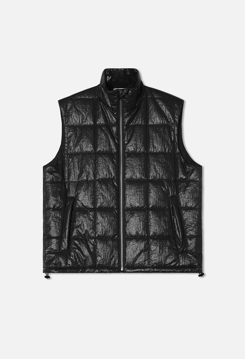 COATED NYLON PUFFER VEST - 1