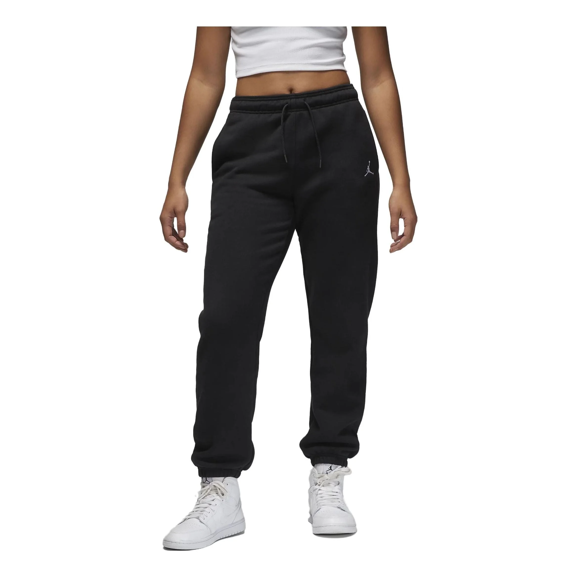 (WMNS) Air Jordan Brooklyn Fleece 'Black' FN4495-010 - 1