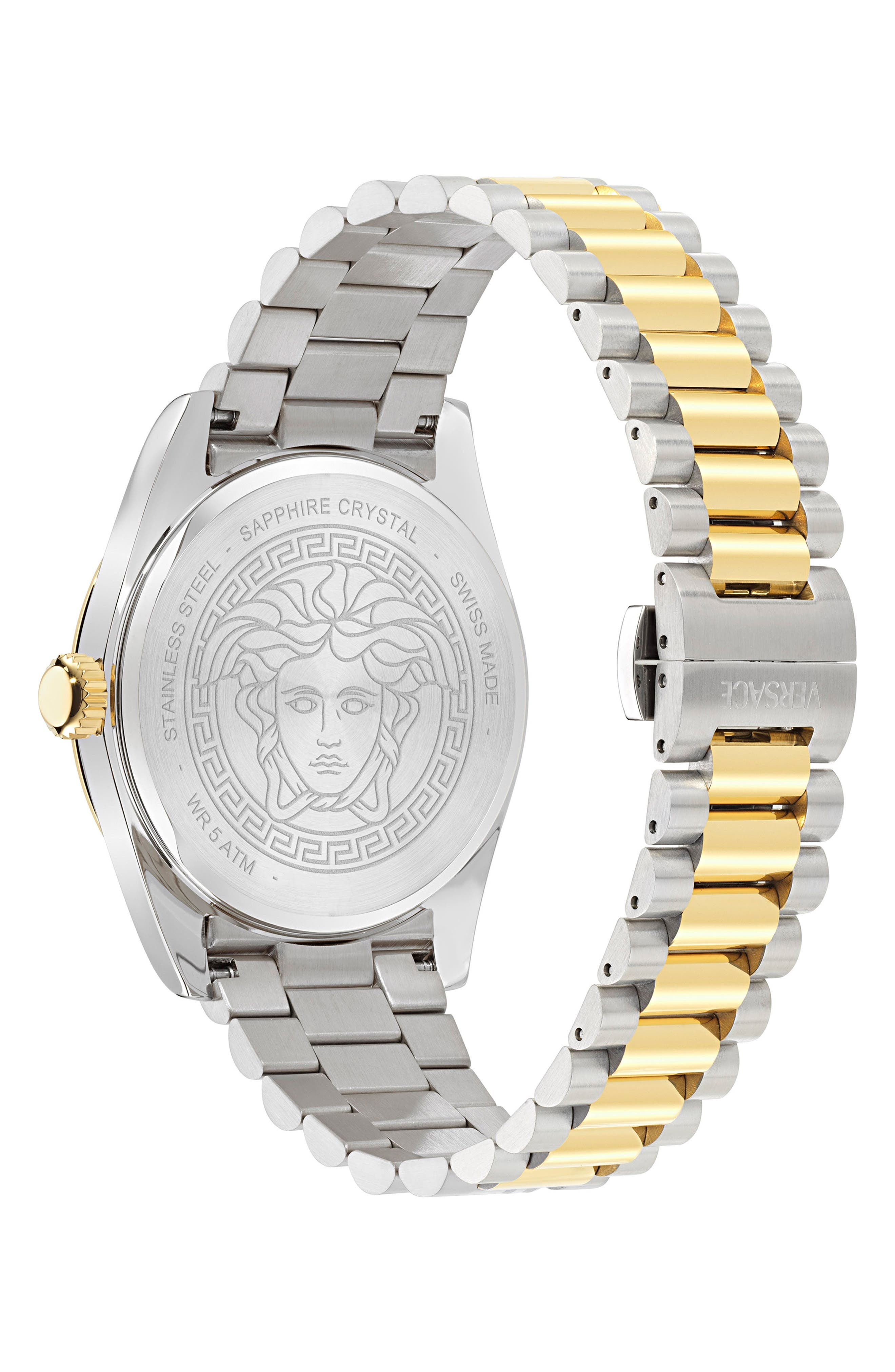 Versace Millenyium Bracelet Watch, 40mm in Two Tone at Nordstrom - 2
