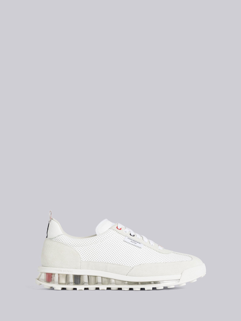 VITELLO CALF LEATHER CLEAR SOLE TECH RUNNER 1