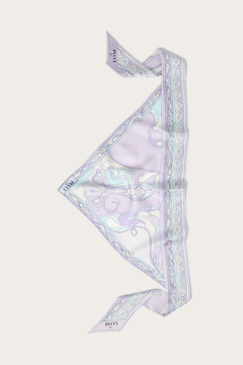 ORCHIDEE PRINT SILK TWILL SCARF 1