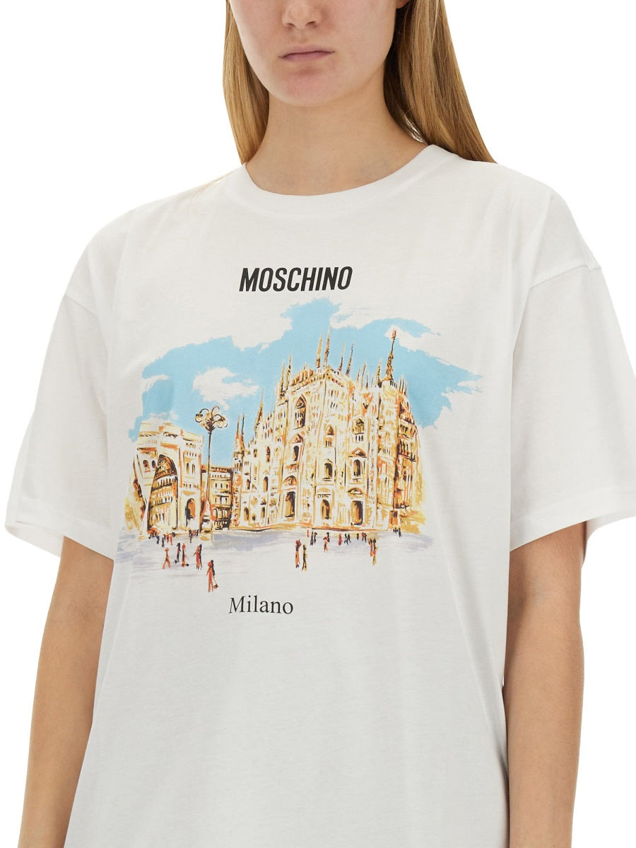 Moschino Women T-Shirt With Logo - 4