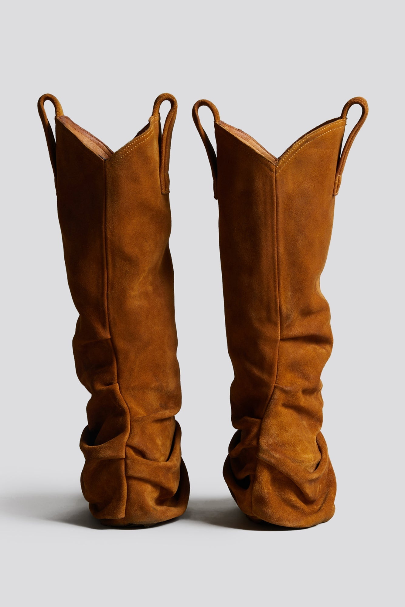 MID COWBOY BOOT - LIGHT BROWN - 3