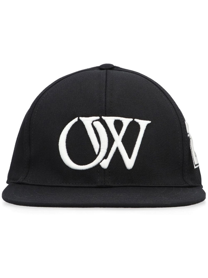 logo-embroidered cap 1