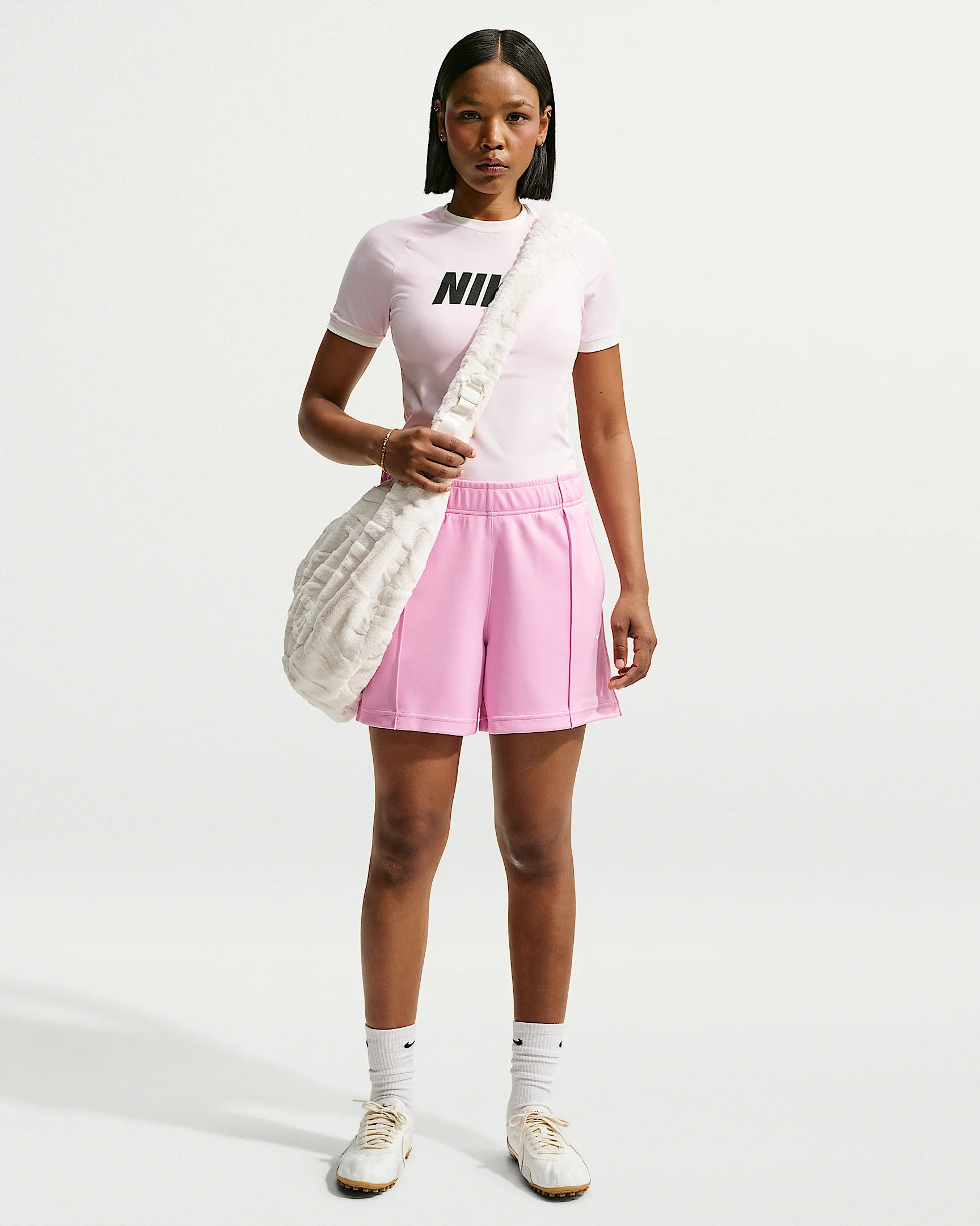 Nike Sportswear Women's Mid-Rise Poly-Knit Track Shorts - 1
