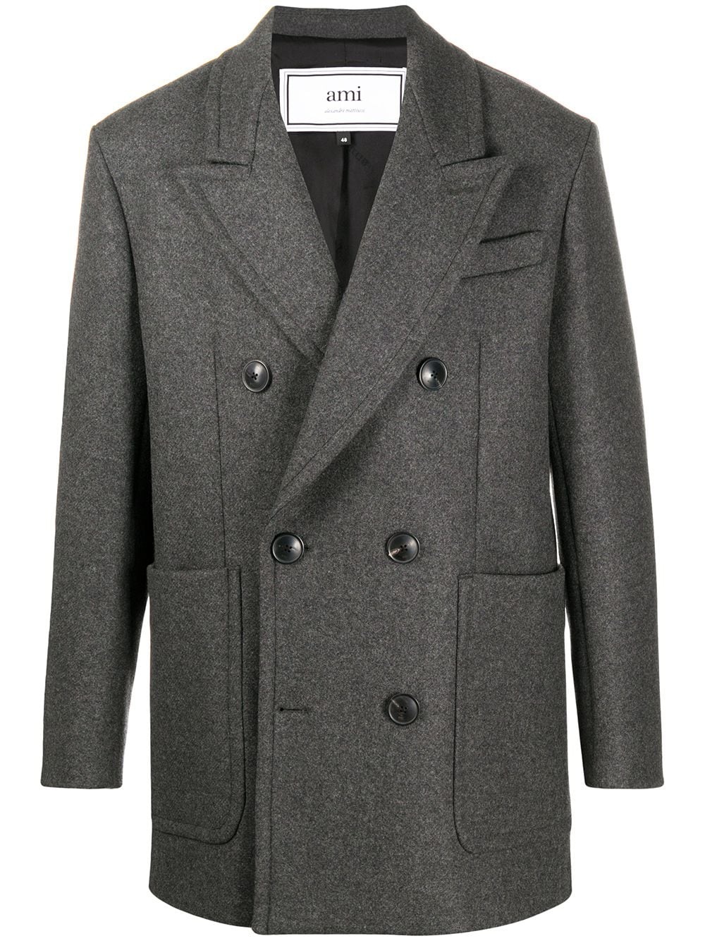 double-breasted short coat - 1