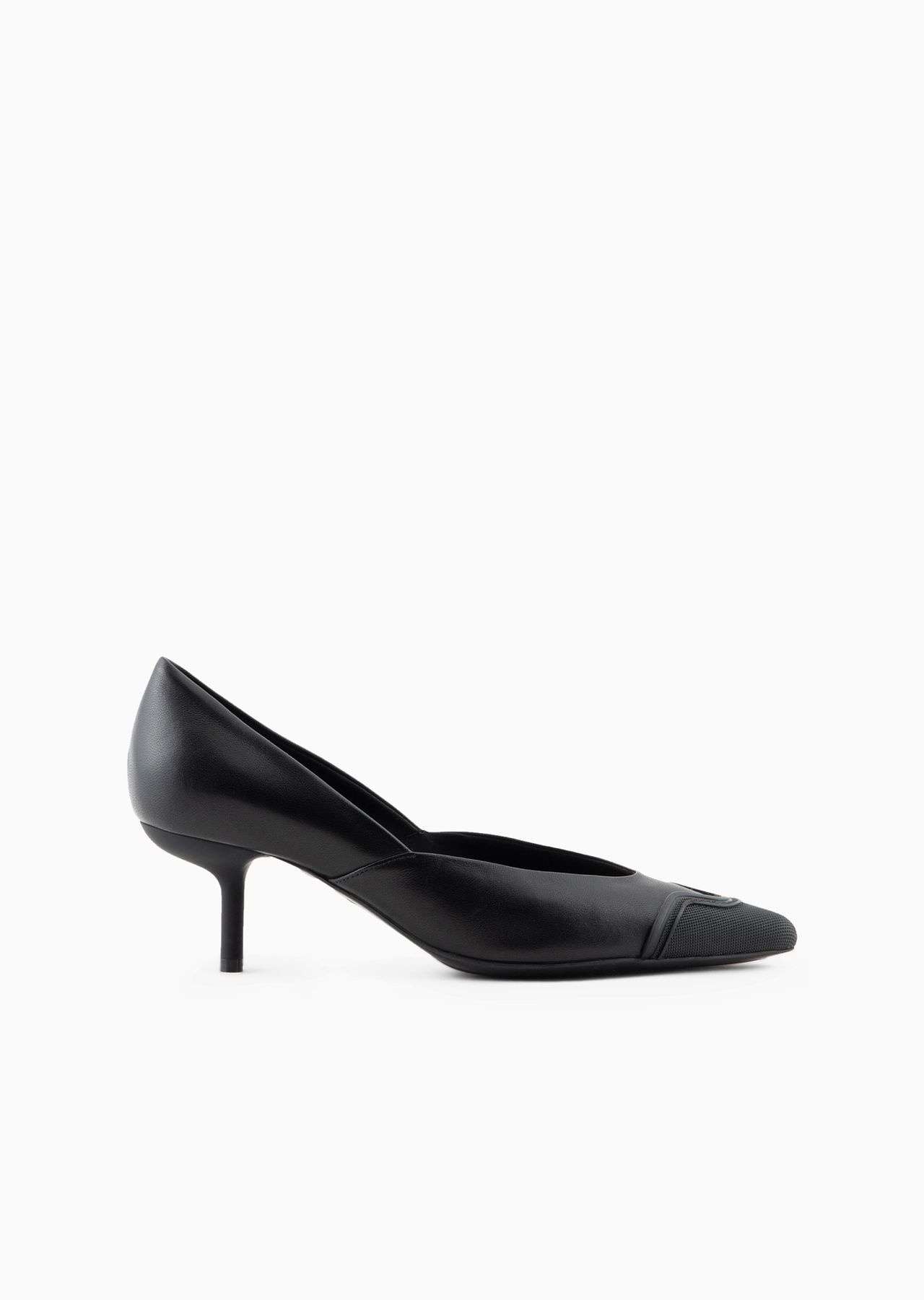 Nappa leather court shoes with rubber toe - 1