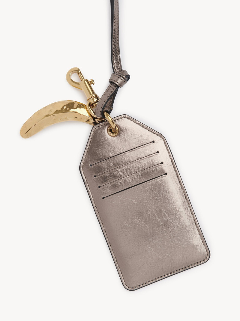 Chloé CHLOÉ SYMBOLS BANANA TAG IN METALLIZED LEATHER outlook