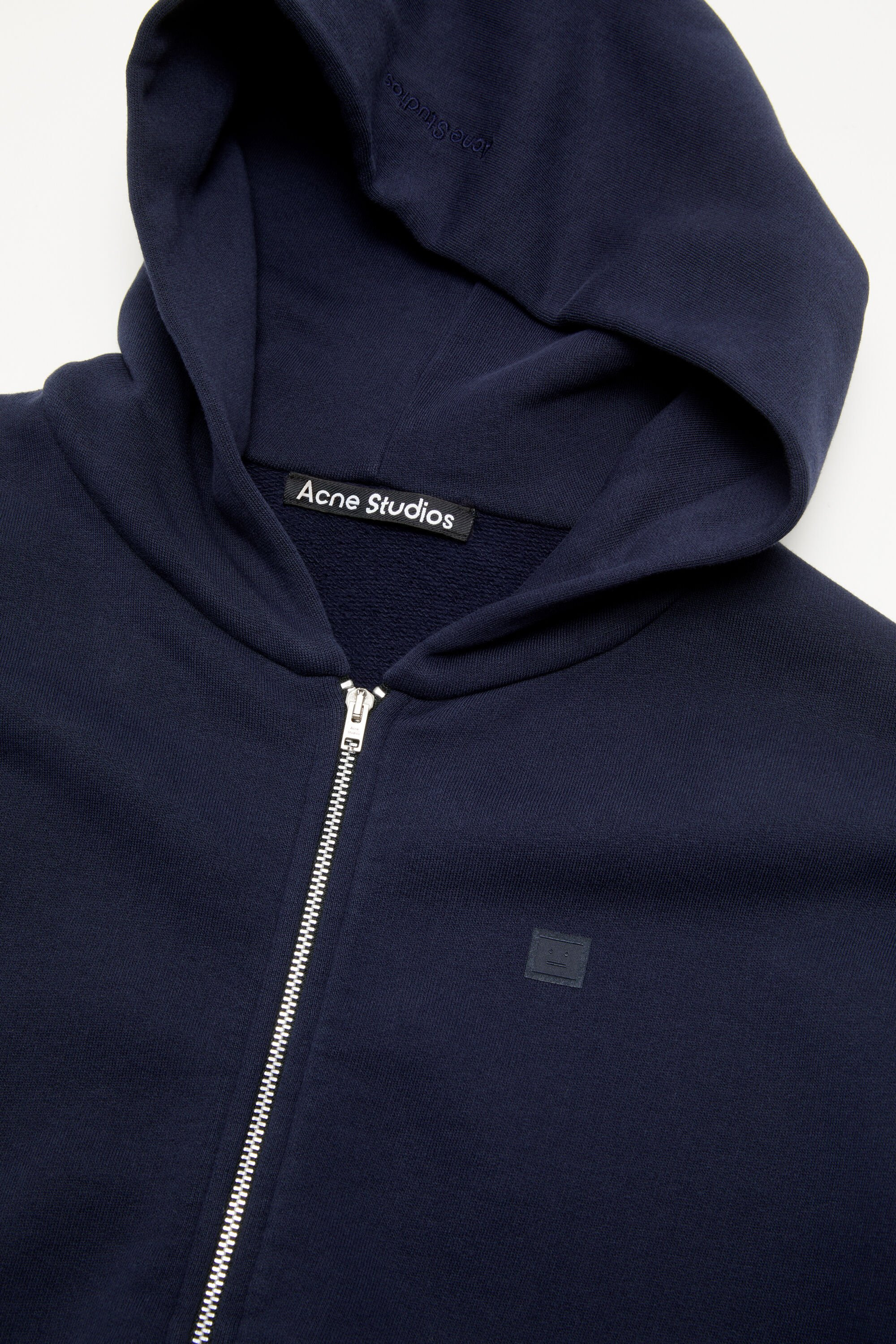 Hooded zipper sweater - Navy blue - 4