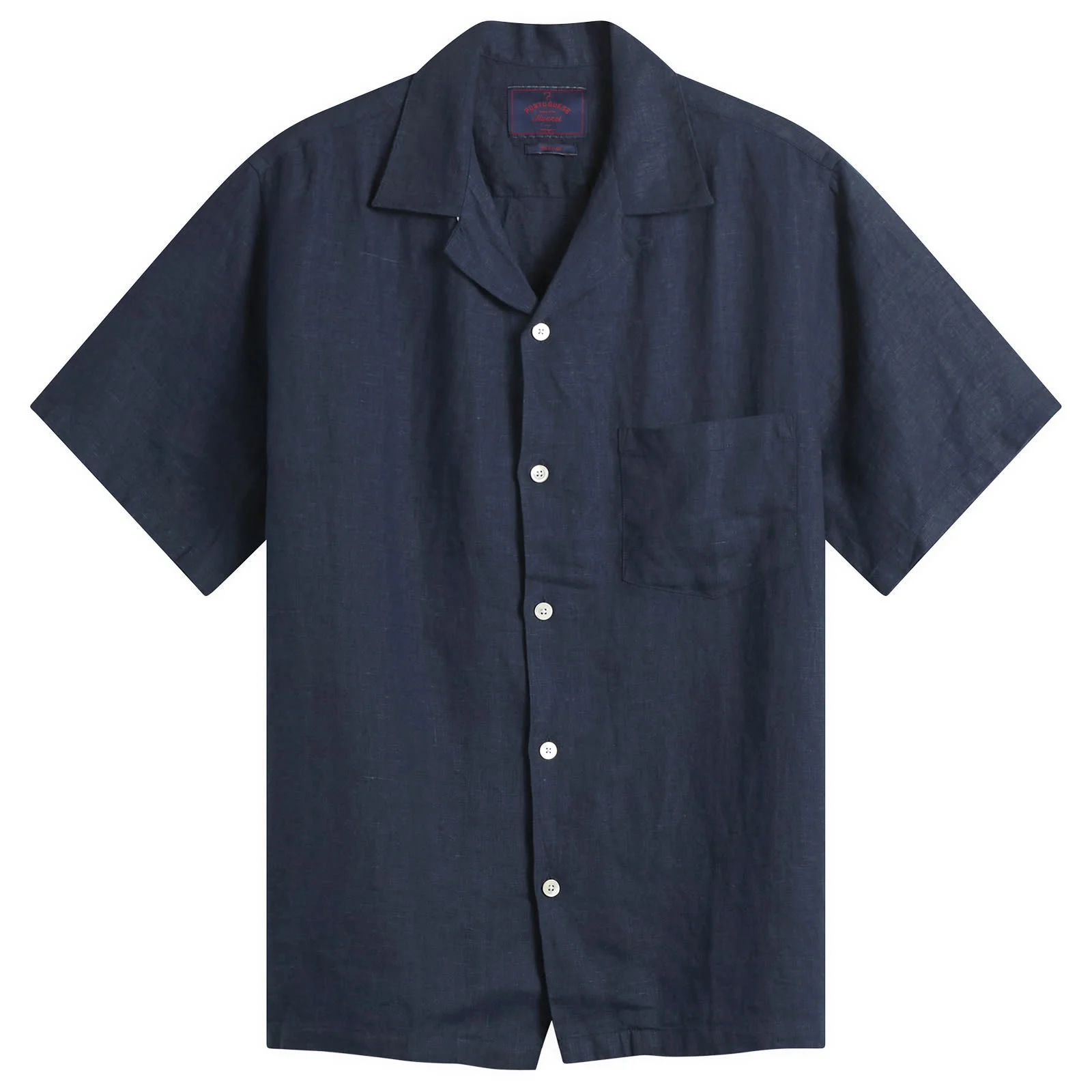 Portuguese Flannel Linen Camp Collar Vacation Shirt - 1
