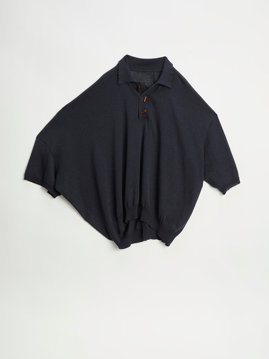 Magliano | Twisted Short Sleeve Polo Black - 1