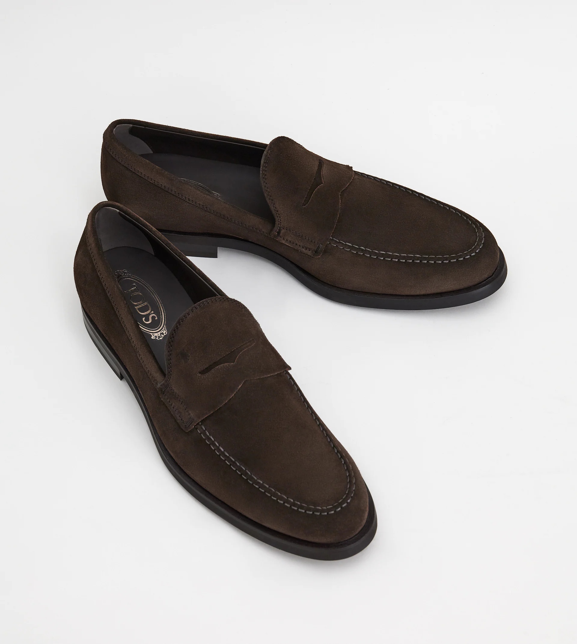 LOAFERS IN SUEDE - BROWN - 2