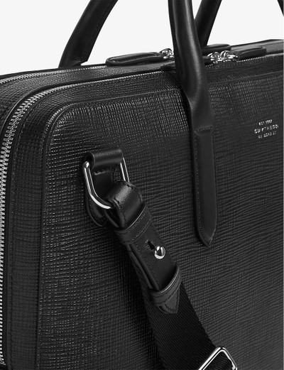 Smythson Panama large leather briefcase outlook