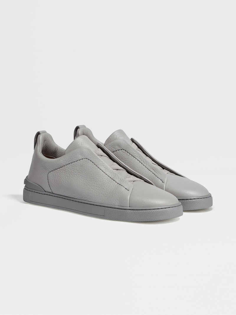 GREY MÉLANGE DEERSKIN TRIPLE STITCH™ SNEAKERS 1