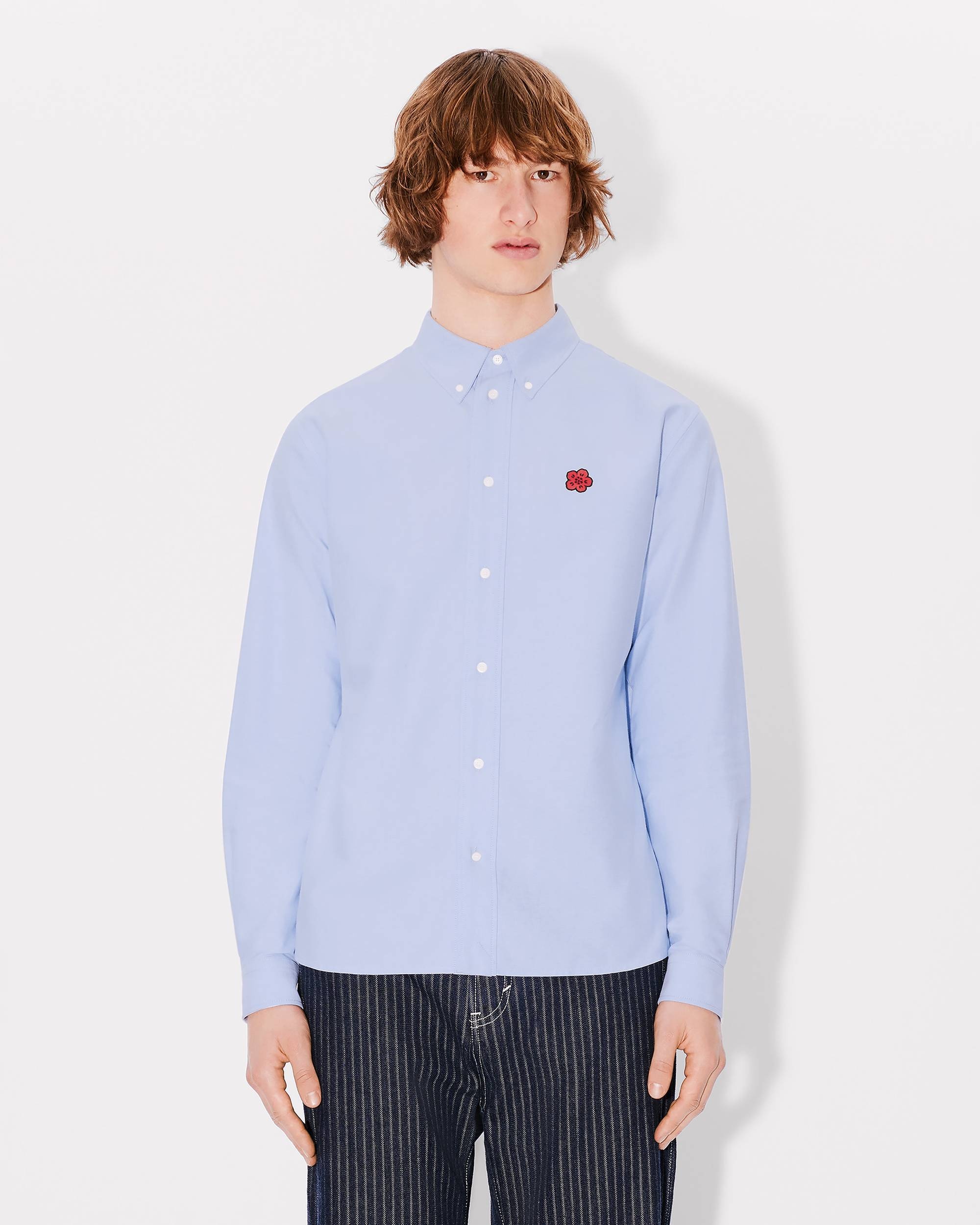 'Boke Flower' embroidered casual shirt - 3